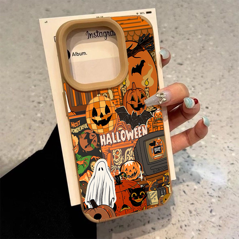 Phone Cases Xr - Halloween Pumpkin Type Ghost Phone Case