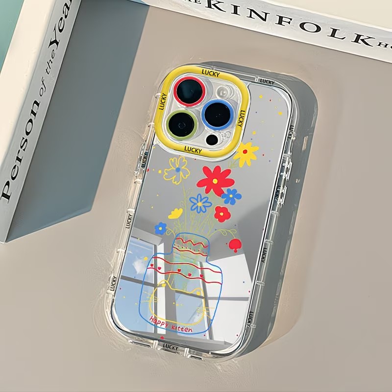 Phone Cases Xr - Summer Daisy Cat Vase Design Mirror