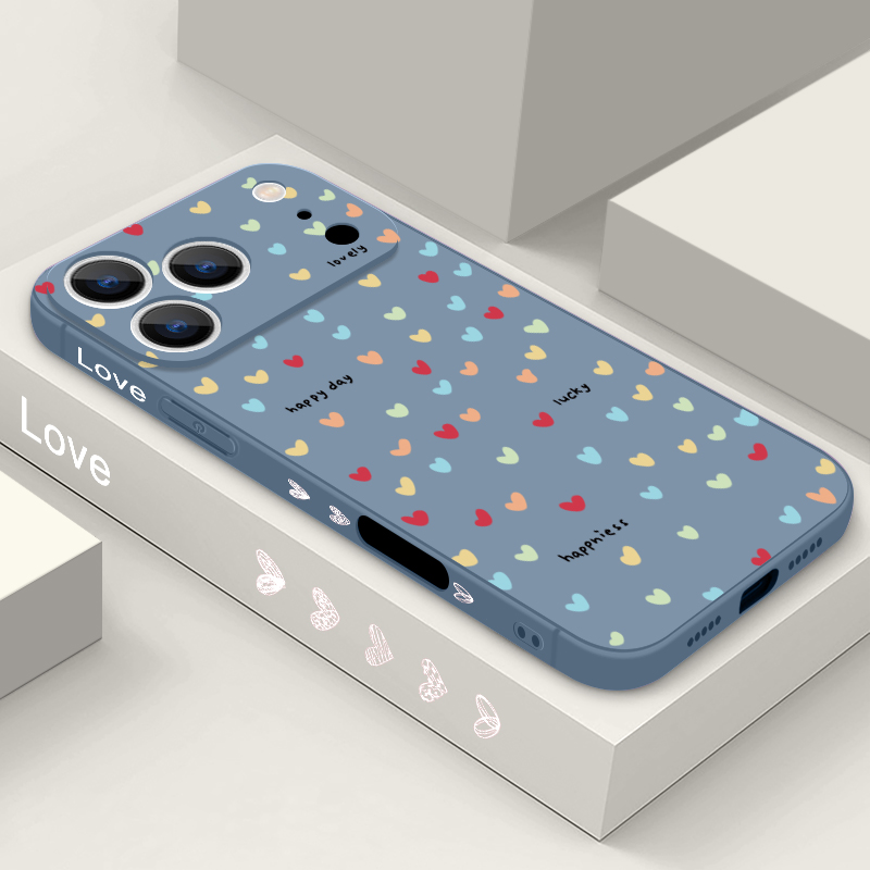 Phone Cases Durable - Little Hearts Pattern Phone Case For