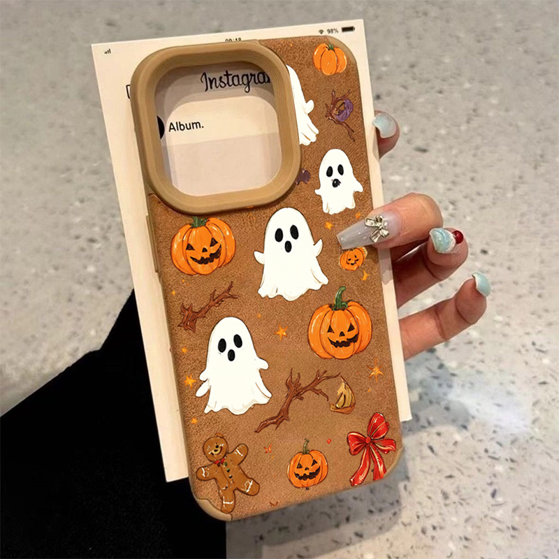 Phone Cases Xr - Halloween Cute Pumpkin Ghost Phone Case