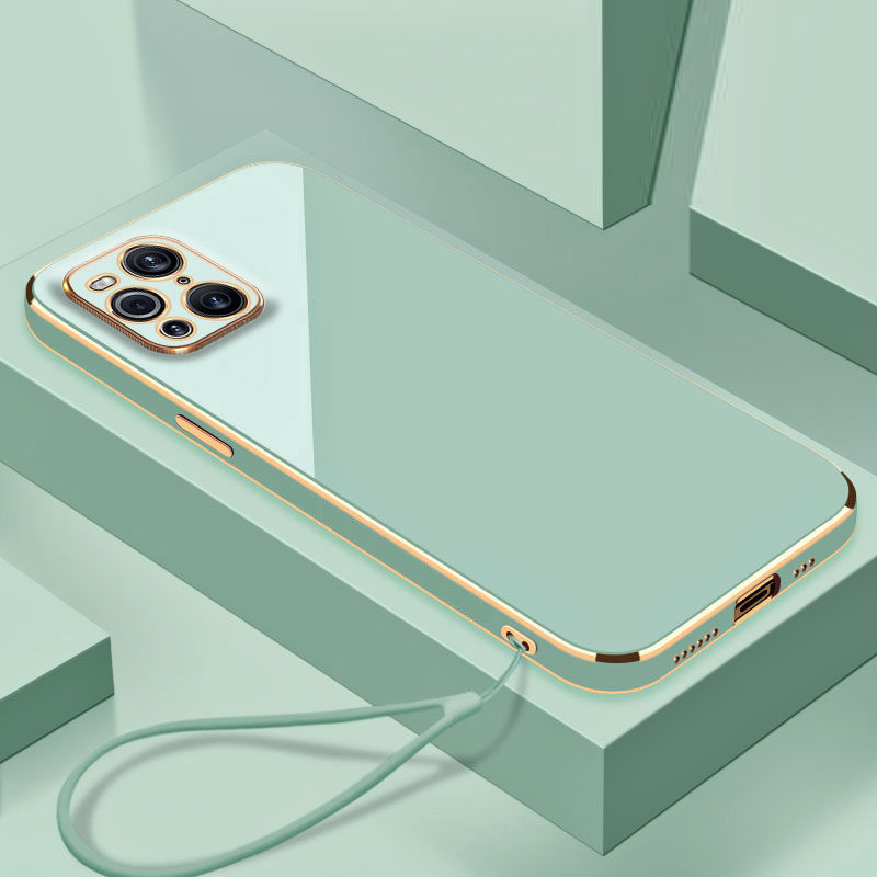 Phone Cases Aviation - Luxury Square Plating Case For OPPO