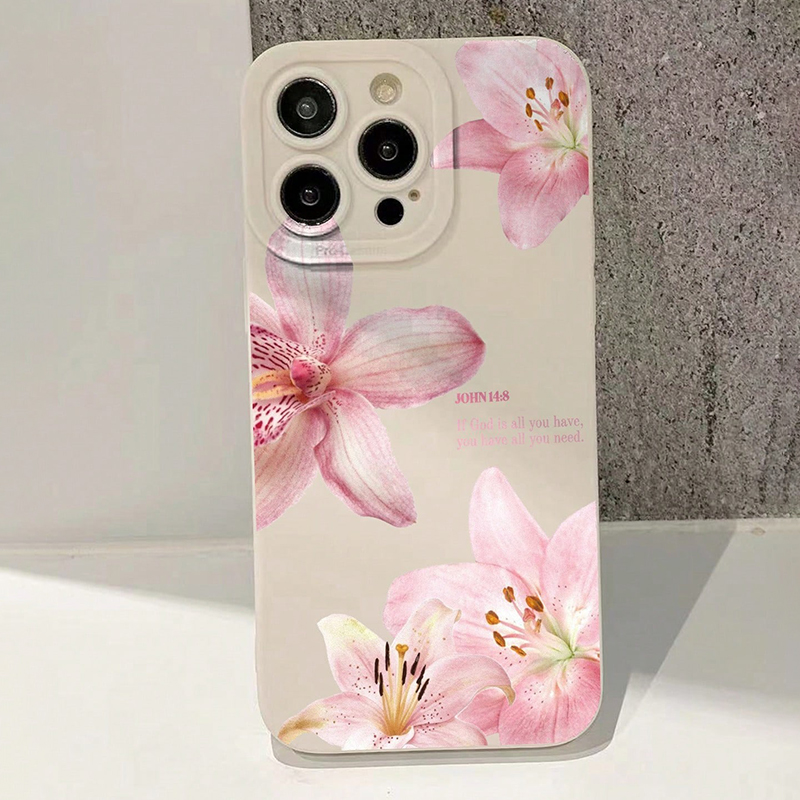 Blue Floral Painted Silicone I - Phone Cases Blue ulasan dan harga