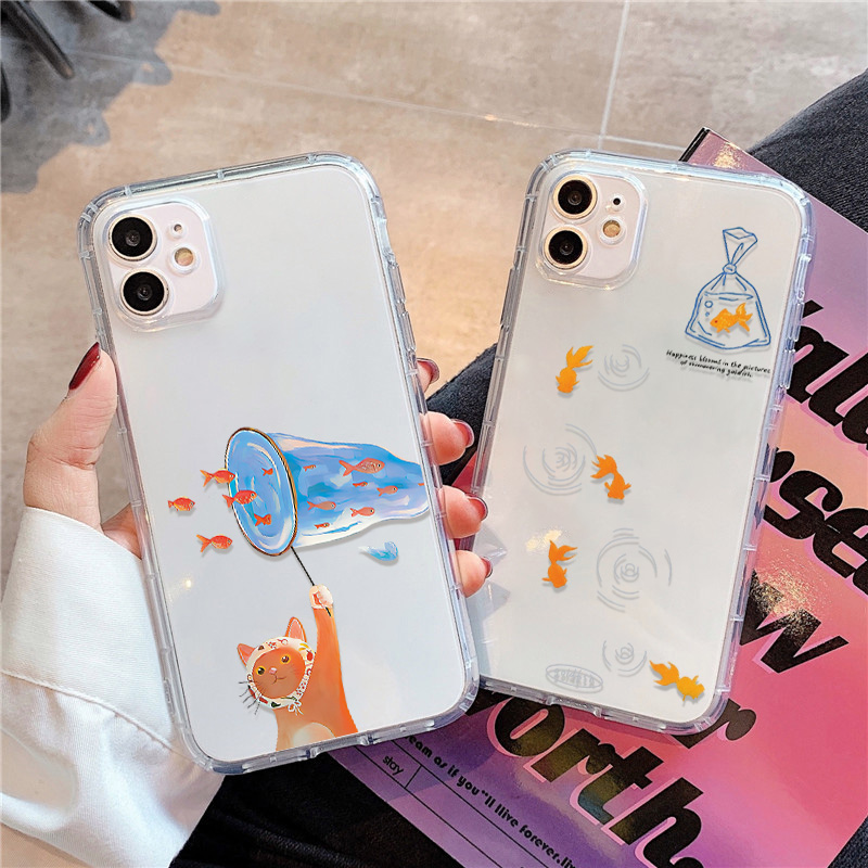 Lovely Fishes Clear Phone Case - Phone Cases Xr ulasan dan harga