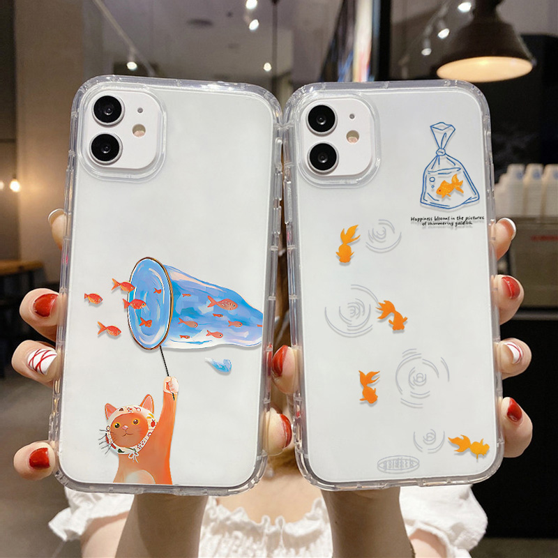 Lovely Fishes Clear Phone Case - Phone Cases Xr ulasan dan harga