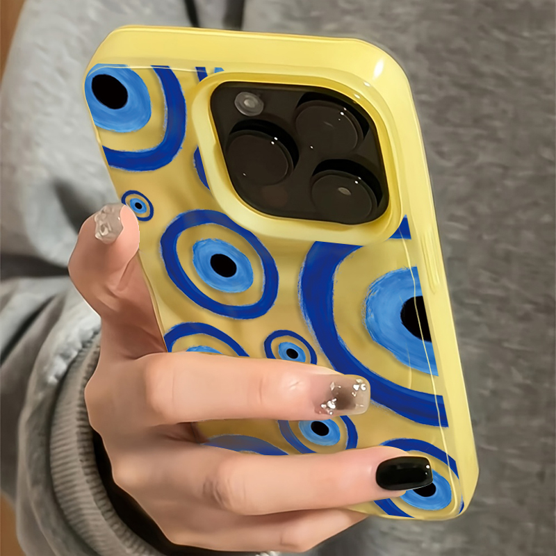 Blue Evil Eye 3D Jelly Water R - Phone Cases Blue ulasan dan harga