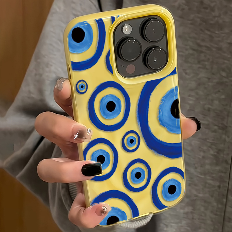 Blue Evil Eye 3D Jelly Water R - Phone Cases Blue ulasan dan harga