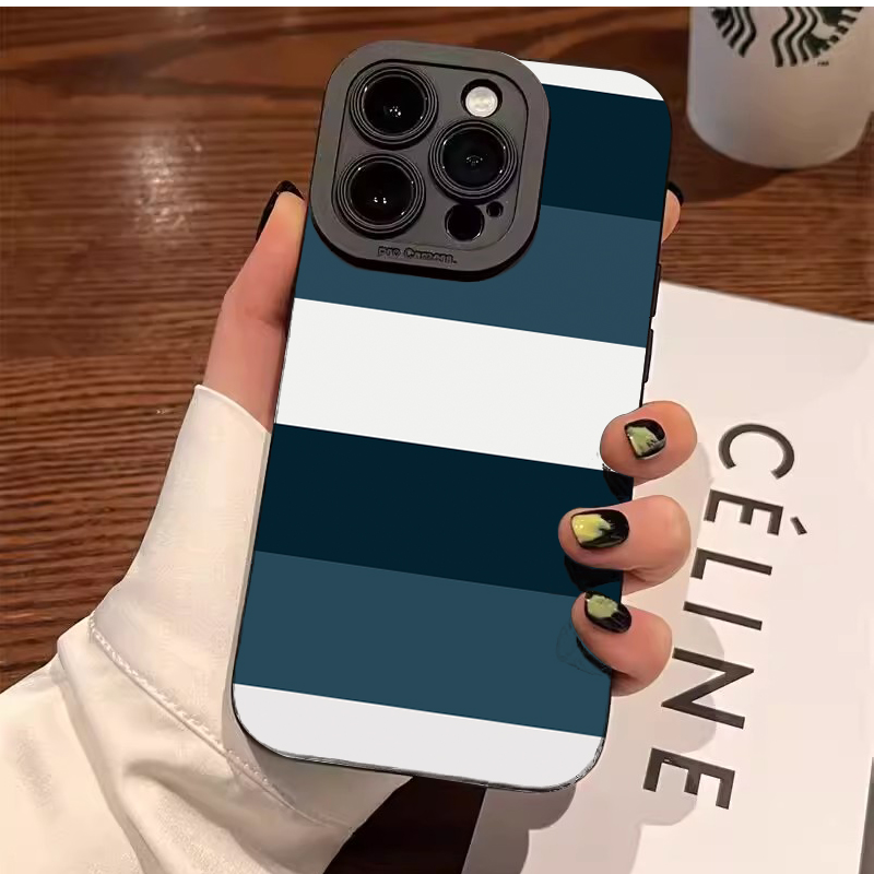 Blue White Striped Pattern Pho - Phone Cases Blue ulasan dan harga