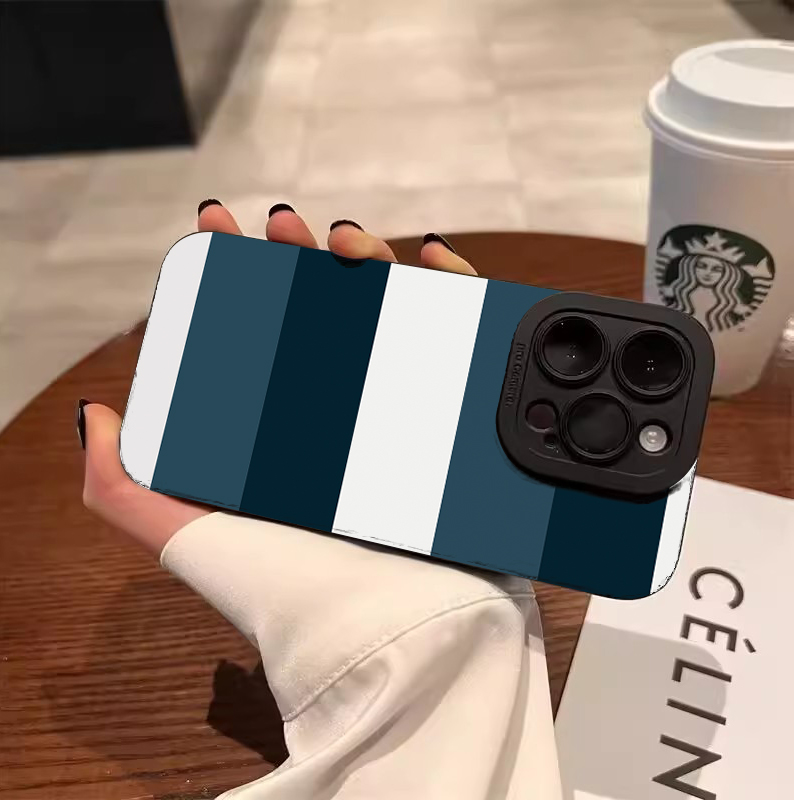 Blue White Striped Pattern Pho - Phone Cases Blue ulasan dan harga
