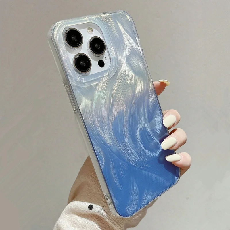 Glitter Gradient Blue Starry S - Phone Cases Blue ulasan dan harga