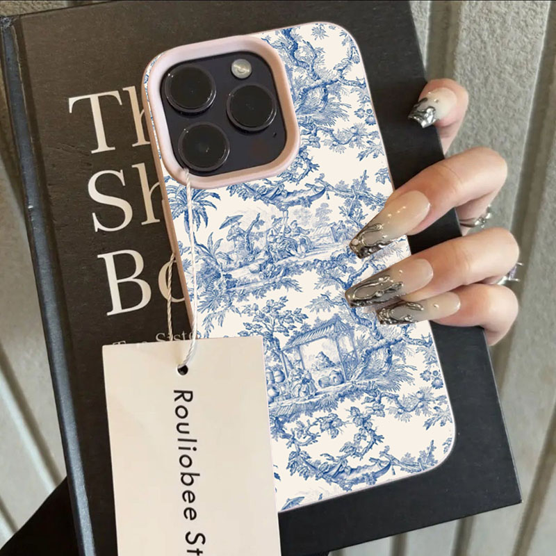 Fashion Blue White Porcelain P - Phone Cases Blue ulasan dan harga