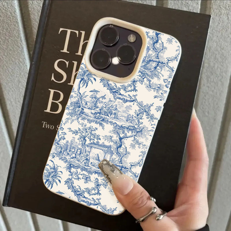 Fashion Blue White Porcelain P - Phone Cases Blue ulasan dan harga