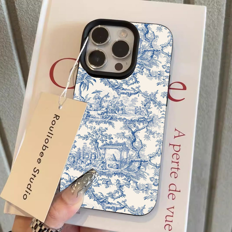 Fashion Blue White Porcelain P - Phone Cases Blue ulasan dan harga