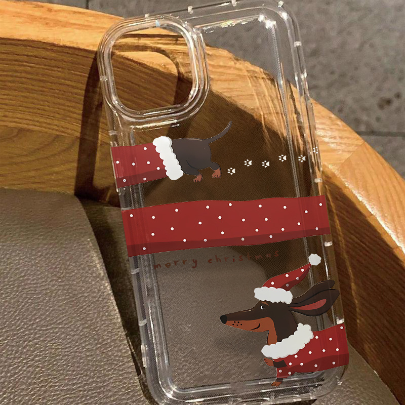 Cute Christmas Dachshund Santa - Phone Cases Aesthetic ulasan dan harga