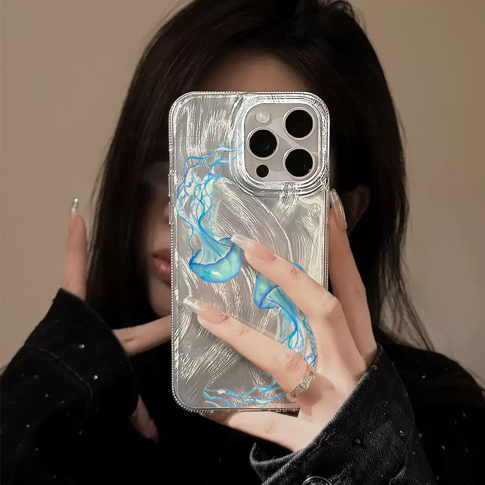Blue Jellyfish Summer Ocean Ha - Phone Cases Blue ulasan dan harga
