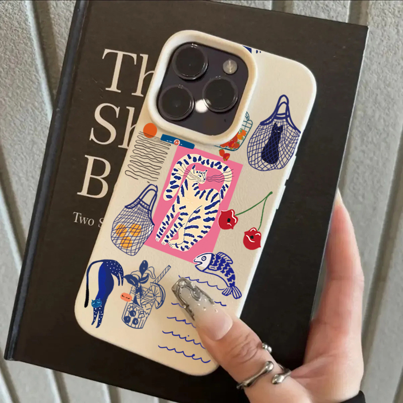 Cute Cherry Cat Print Phone Ca - Phone Cases Durable ulasan dan harga