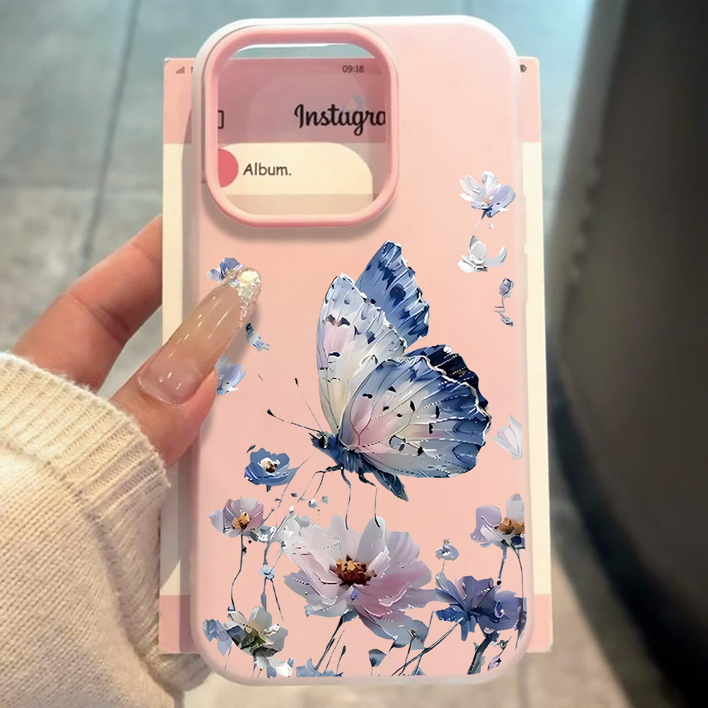 Watercolor Blue Purple Butterf - Phone Cases Blue ulasan dan harga