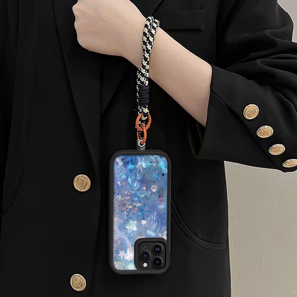 Blue Purple Jellyfish Strap Ro - Phone Cases Blue ulasan dan harga