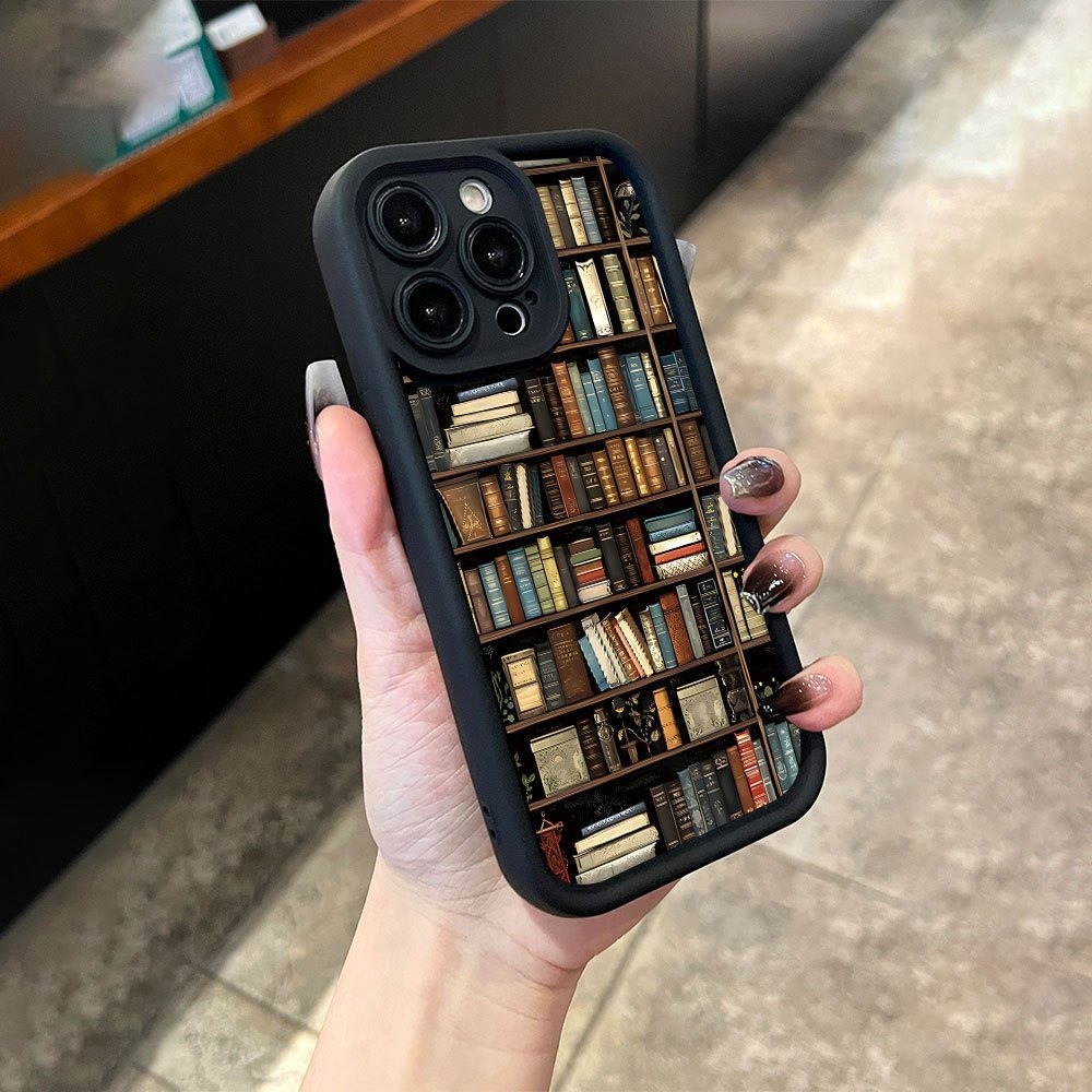 Book Shelf Creative Pattern Ph - Phone Cases Durable ulasan dan harga