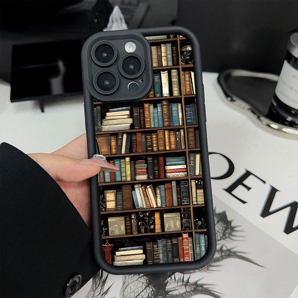 Book Shelf Creative Pattern Ph - Phone Cases Durable ulasan dan harga