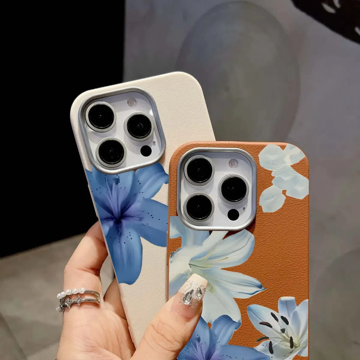 Elegant Blue Lily Fashion Patt - Phone Cases Blue ulasan dan harga