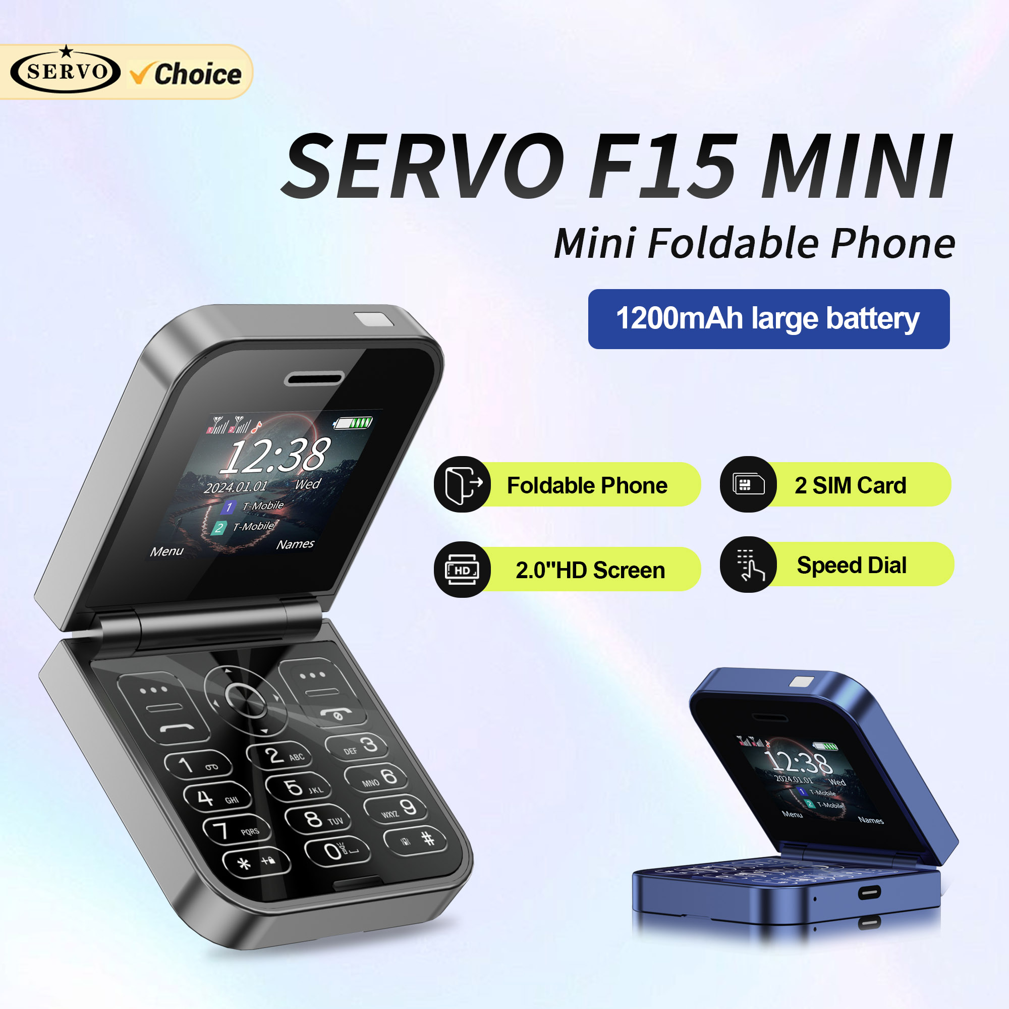 SERVO F15 Mini Small Flip Mobi - Phone Cases Verizon ulasan dan harga