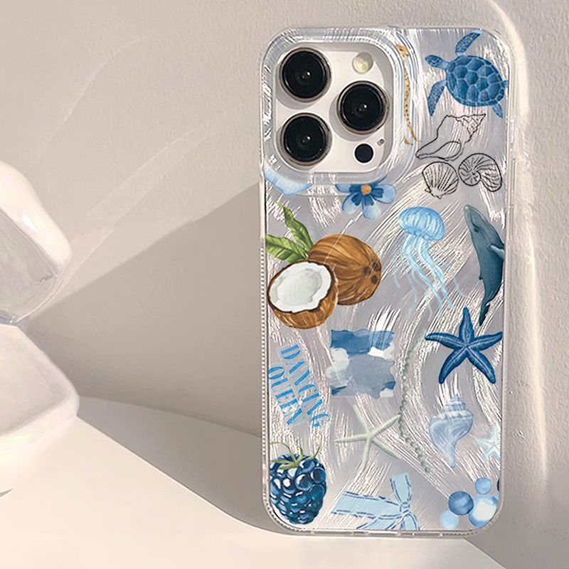 Blue Ocean Beach Shockproof Ph - Phone Cases Blue ulasan dan harga