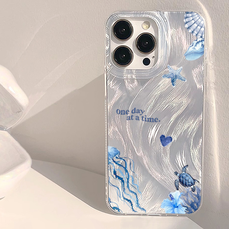 Blue Ocean Beach Shockproof Ph - Phone Cases Blue ulasan dan harga