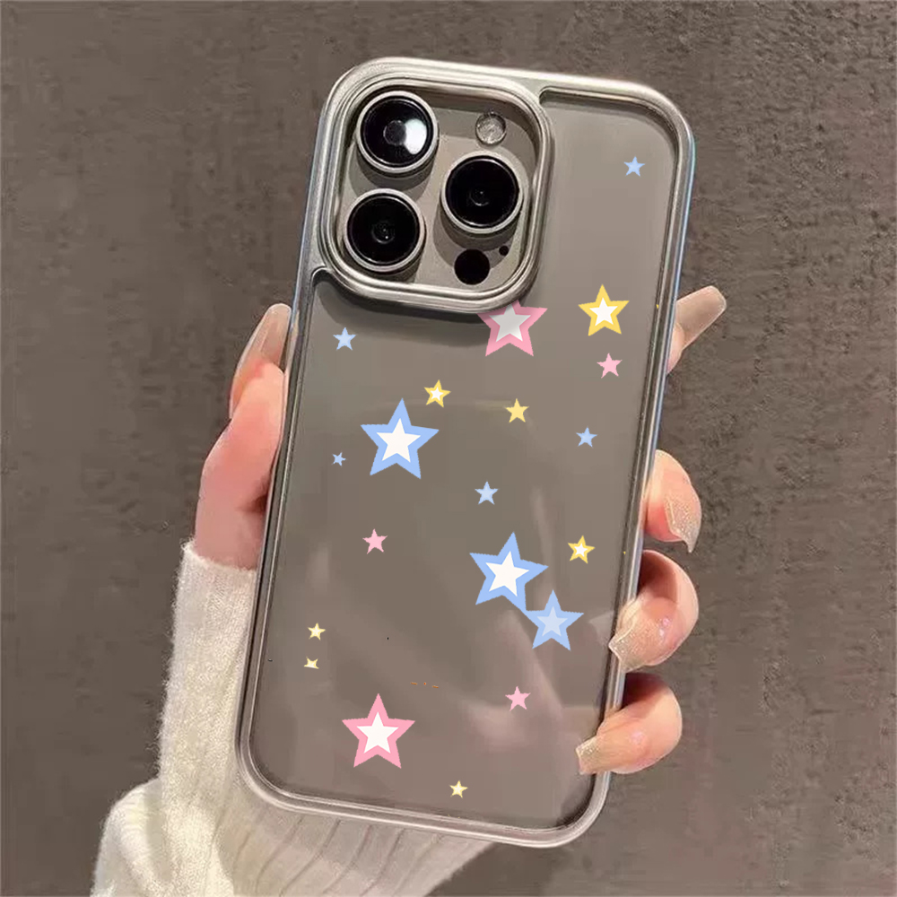 Y2K Stars Fashion Clear Cases  - Phone Cases Xr ulasan dan harga