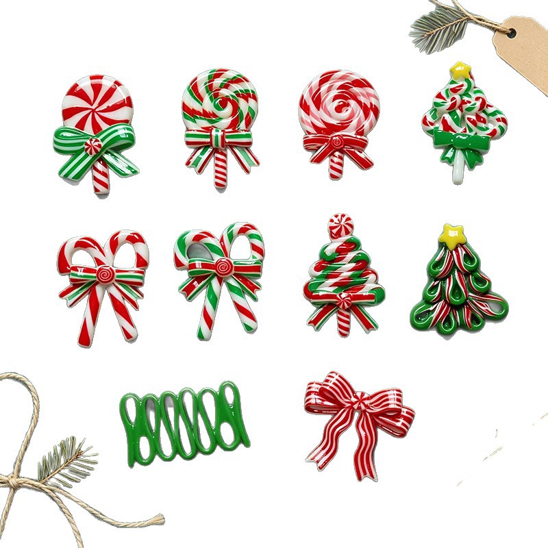 5pcs Christmas Resin Accessori - Phone Cases Junk ulasan dan harga