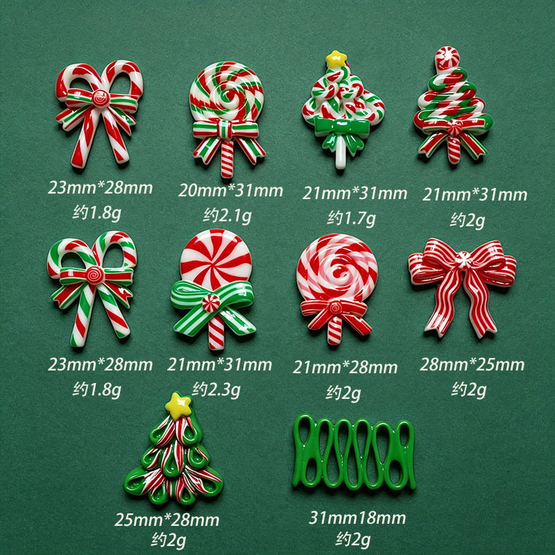 5pcs Christmas Resin Accessori - Phone Cases Junk ulasan dan harga