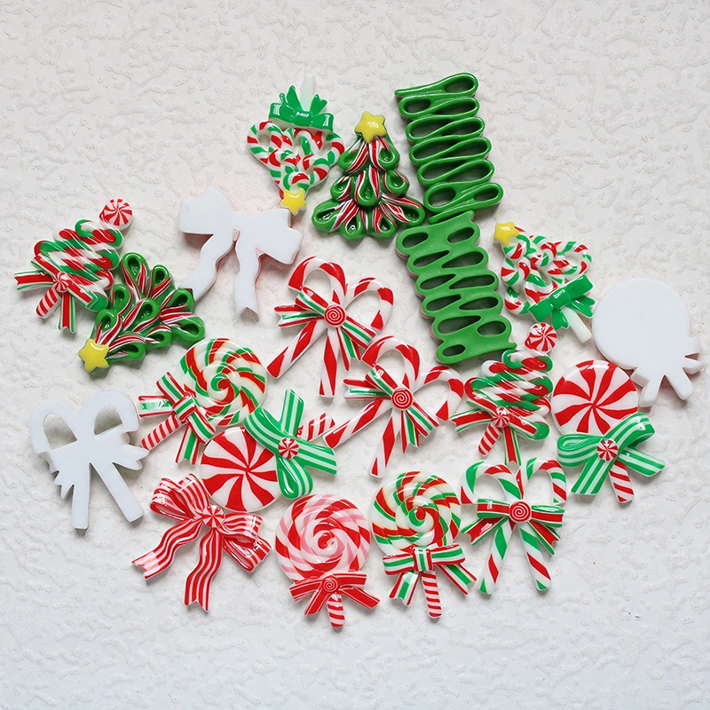 5pcs Christmas Resin Accessori - Phone Cases Junk ulasan dan harga