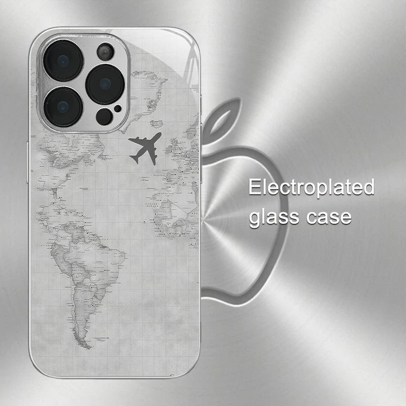 Retro World Map Airplane Trave - Phone Cases Aesthetic ulasan dan harga