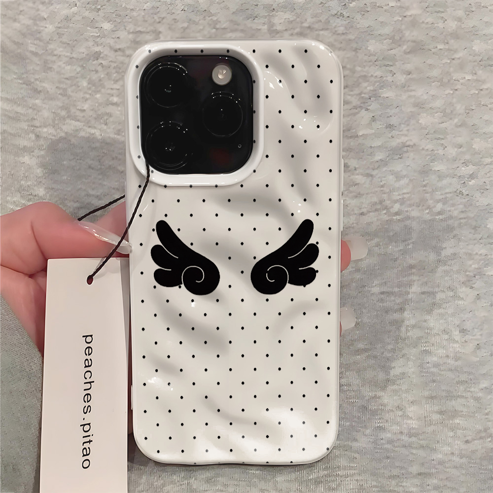 Angel Wings Polka Dot Cute Swe - Phone Cases Aesthetic ulasan dan harga