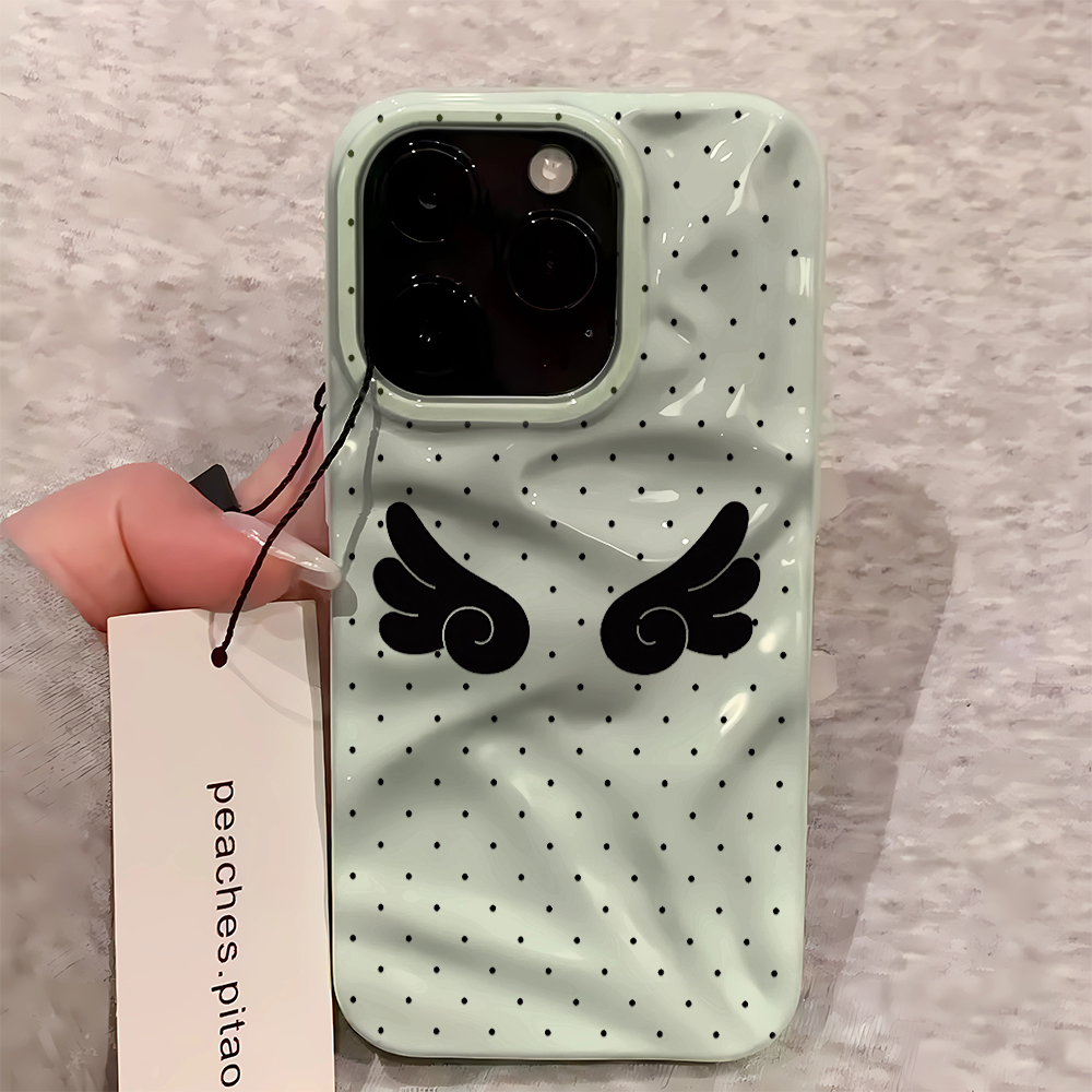 Angel Wings Polka Dot Cute Swe - Phone Cases Aesthetic ulasan dan harga