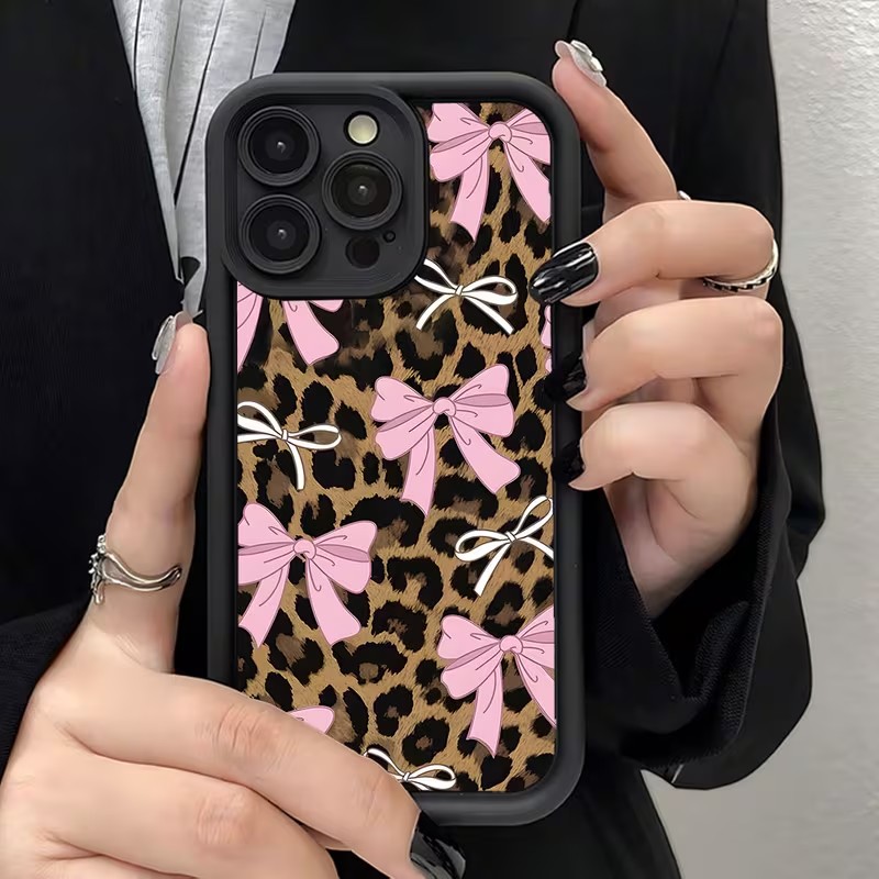 Leopard Print Bow Phone Case F - Phone Cases Durable ulasan dan harga