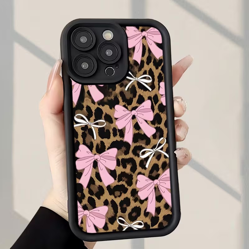 Leopard Print Bow Phone Case F - Phone Cases Durable ulasan dan harga