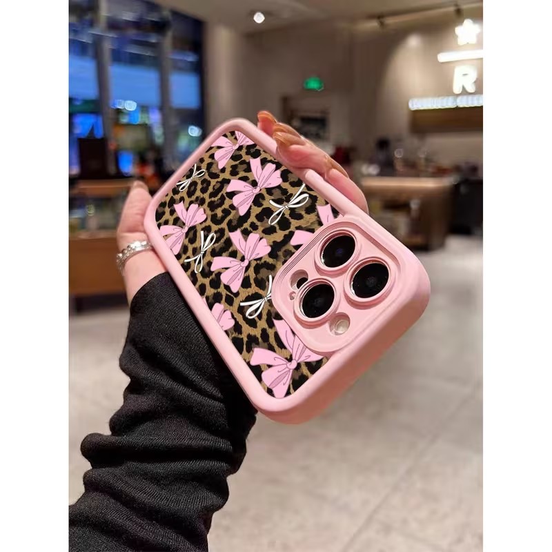 Leopard Print Bow Phone Case F - Phone Cases Durable ulasan dan harga