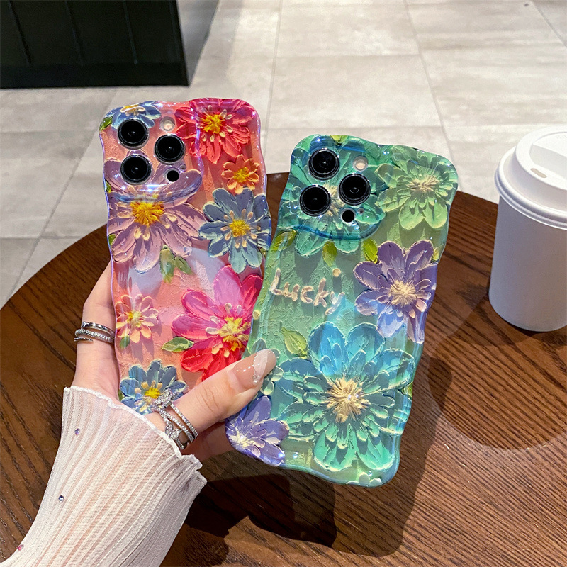 Retro Blue Light Oil Painting  - Phone Cases Blue ulasan dan harga