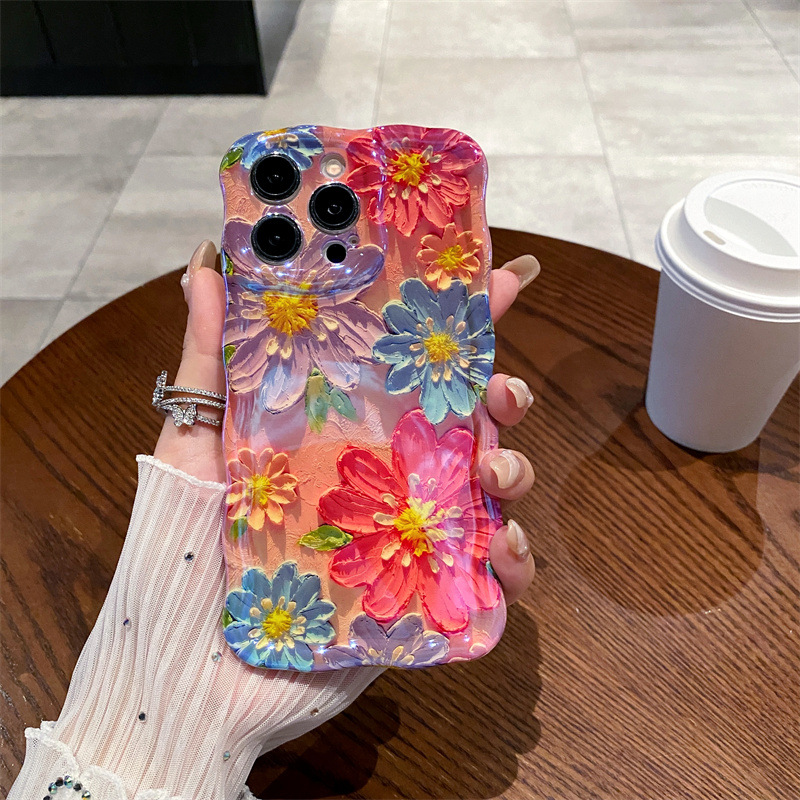 Retro Blue Light Oil Painting  - Phone Cases Blue ulasan dan harga