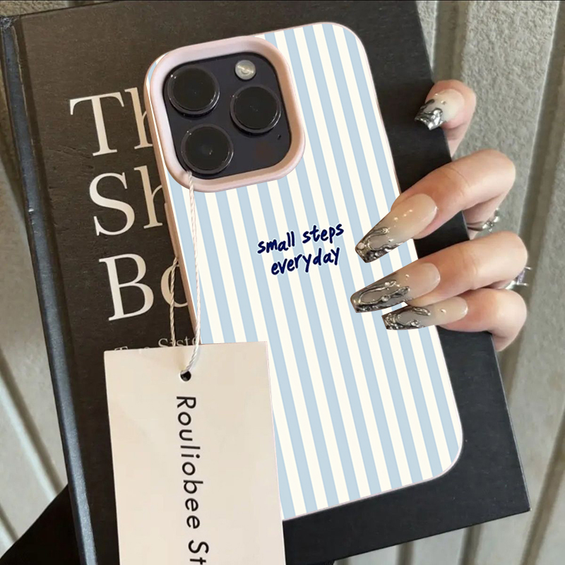 Blue English Blue White Stripe - Phone Cases Blue ulasan dan harga