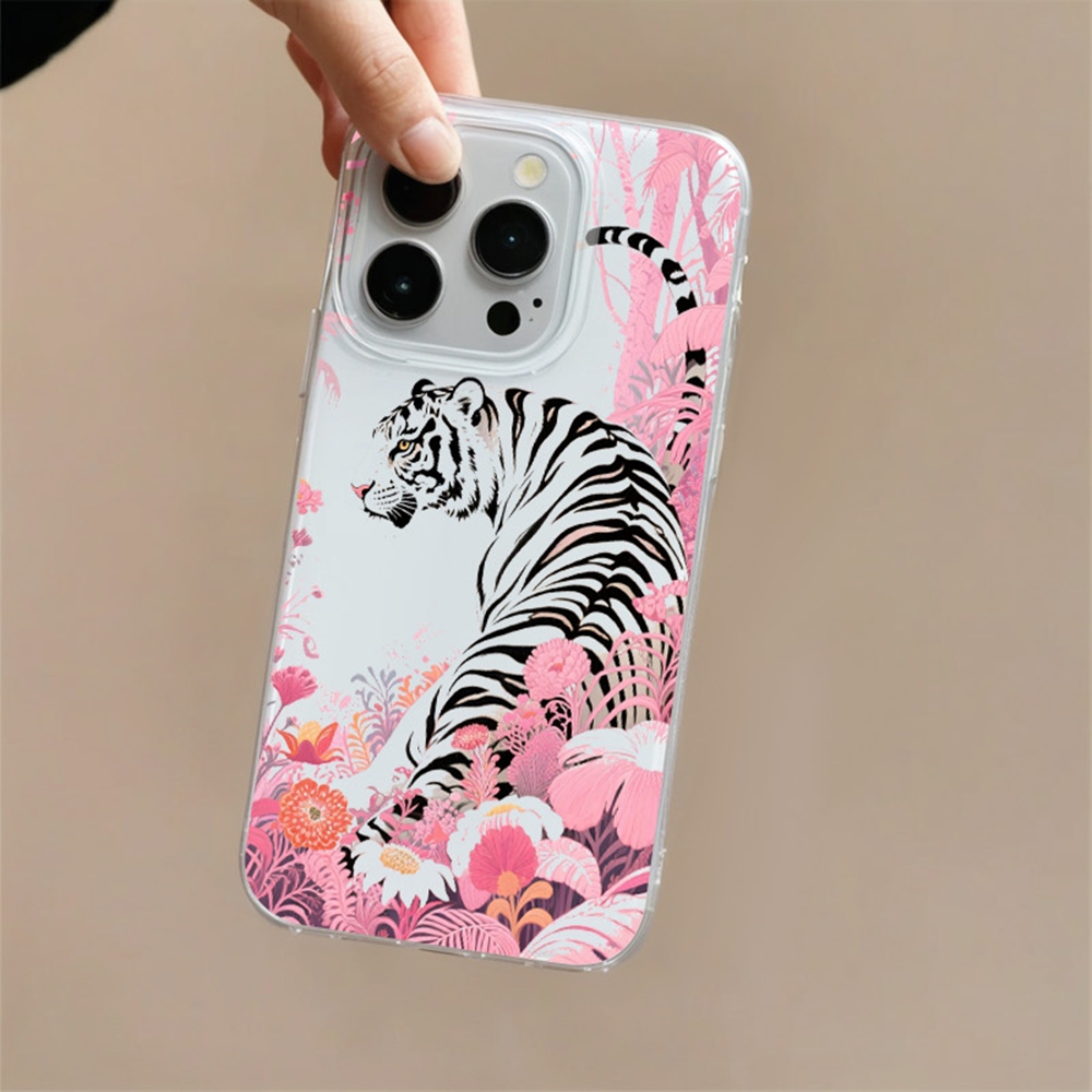 Aesthetic Tiger Wild Flower Sl - Phone Cases Aesthetic ulasan dan harga