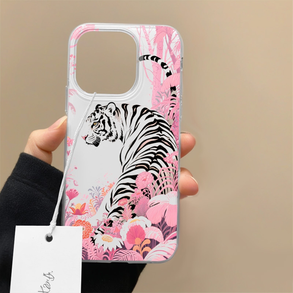 Aesthetic Tiger Wild Flower Sl - Phone Cases Aesthetic ulasan dan harga