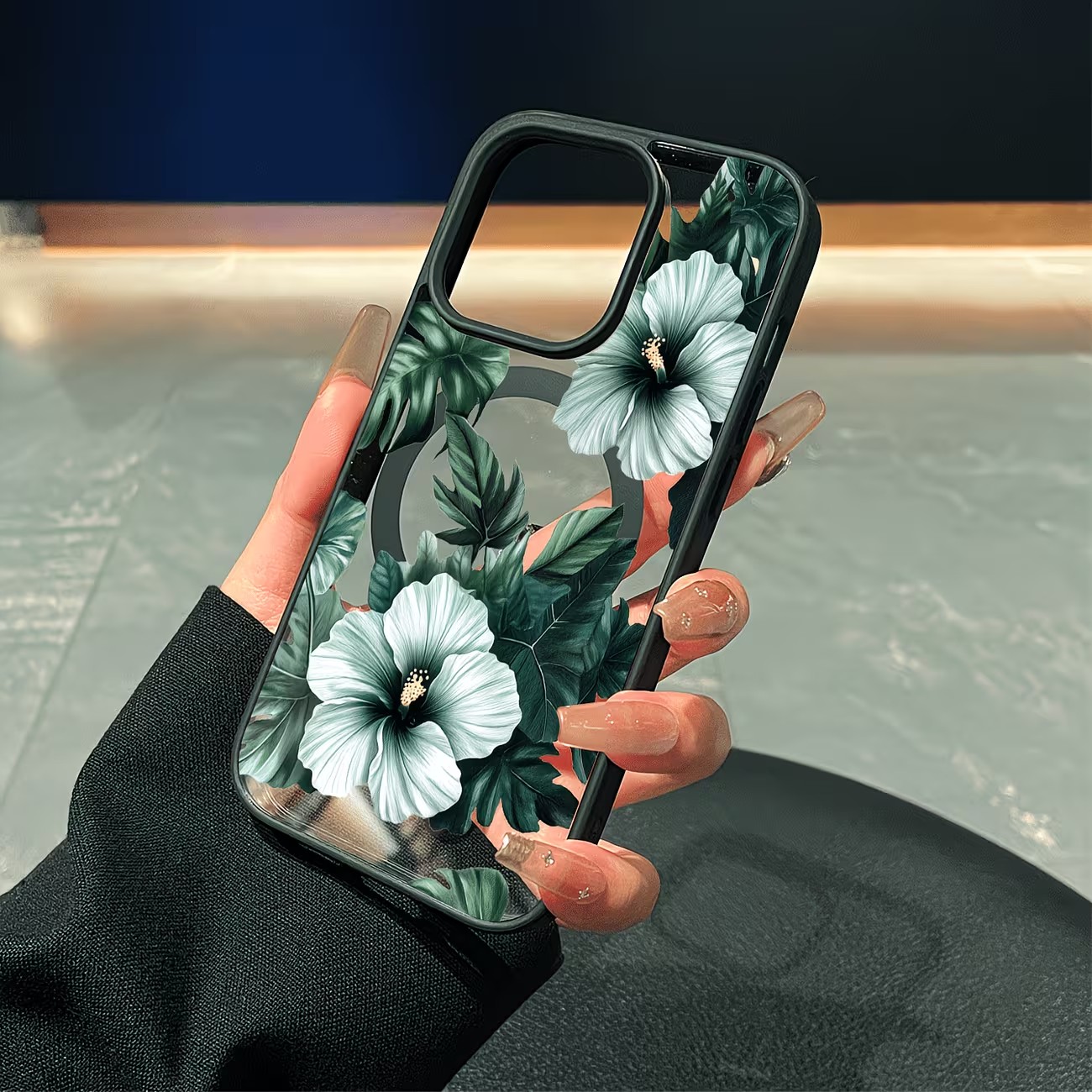 Green Floral Print Phone Case  - Phone Cases Xr ulasan dan harga